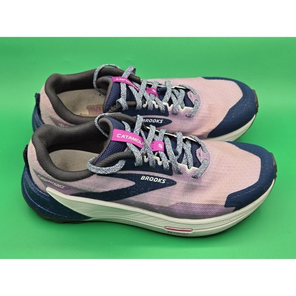 Brooks Catamount 2 Trail Running Shoes Womens 8.5 Purple Blue 1203881B517 - Picture 10 of 16